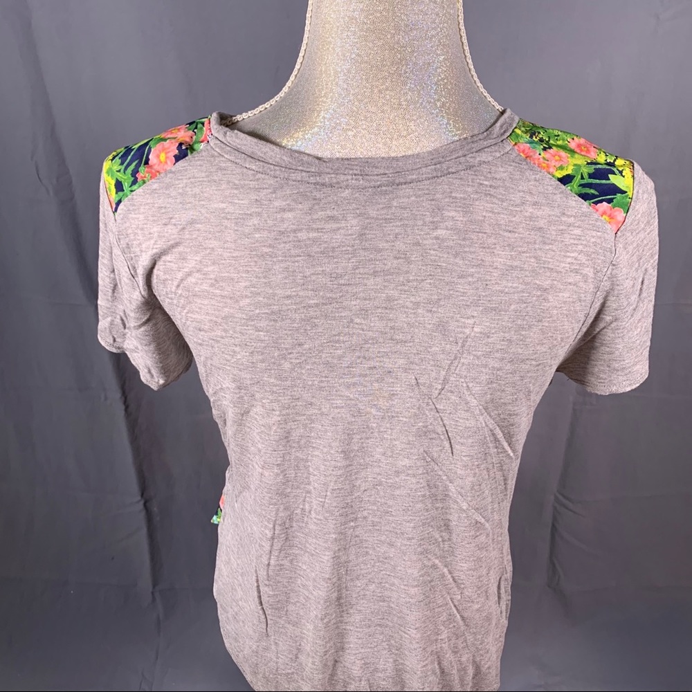 Color Thread Colorful Floral Long Tee (M) - Picture 12 of 16